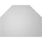 Ekena Millwork Octagonal Top Surface Mount PVC Gable Vent w/ 2"W x 2"P Brickmould Sill Frame, 34"W x 26"H GVPOT34X2603SN - alternate 2